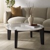 Garcia Marble Top Round Coffee Table - SFV2306 - Safavieh Couture - 2 of 4