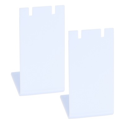 Unique Bargains Acrylic Earring Holder Display Stands L Rack Storage Organizer 2 Pcs