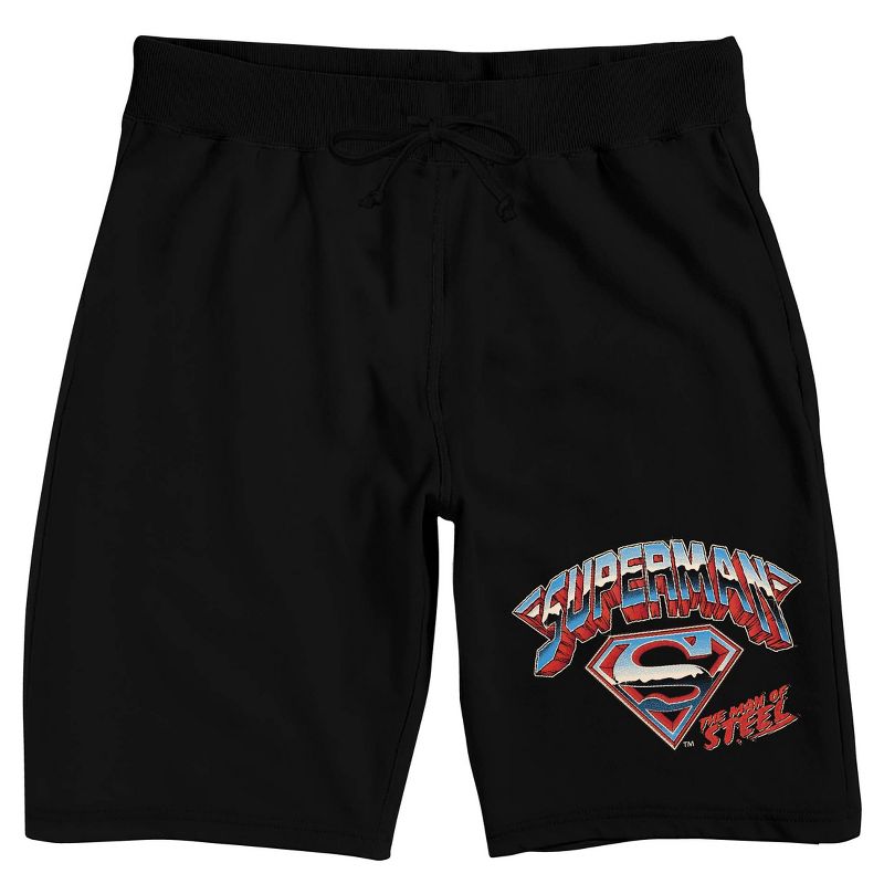Superman Logo Men's Short Sleeve Shirt & Sleep Shorts Set, 5 of 6