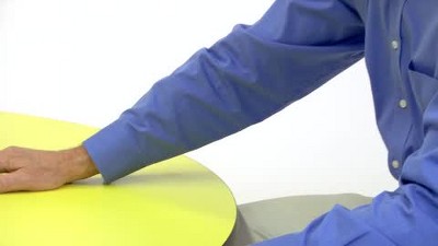 57'' Brown Laminate Trapezoid Activity Table with Adjustable Legs