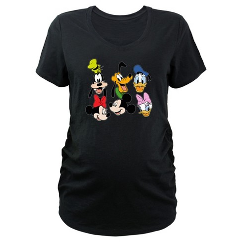 Women's Mickey & Friends Crew Portraits Maternity T-Shirt - image 1 of 3