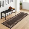 Washable Modern Scalloped Border Bedroom Living Room Rugs, Low Pile Non Slip Floor Carpet for Home - 4 of 4