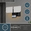 VAXCEL 2-Light Black Motion Sensor Dusk to Dawn Outdoor Security Flood Light with GFCI Outlet , Adjustable Heads, Integrated LED - 4 of 4