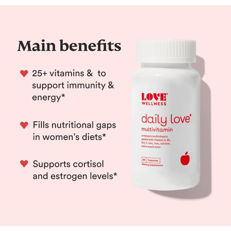 Love Wellness Daily Love Women&#39;s Multivitamin - 60ct, 3 of 6