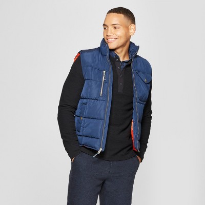 mens puffer vest target