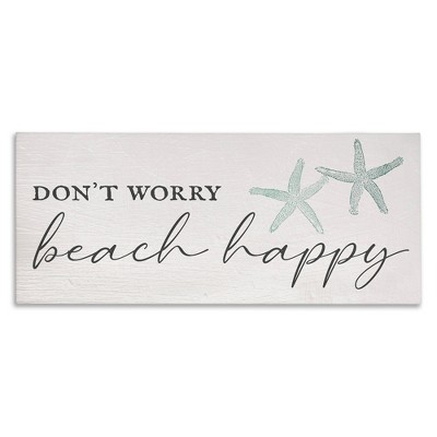Stupell Industries Don't Worry Beach Happy, 48" x 20"