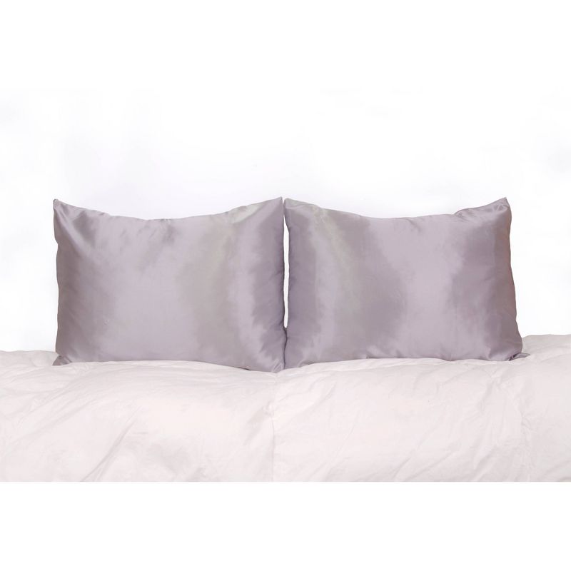 Morning Glamour Standard Satin Solid Pillowcase Set, 1 of 7