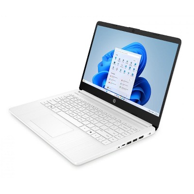 HP 14" HD Touchscreen Notebook Intel N150 4GB RAM 128GB SSD Snowflake White + HP Wireless Mouse + One Year M365 Subscription