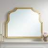 Noble Park Arch Top Rectangular Vanity Decorative Wall Mirror Modern Glam Reflective Gold Mirrored Frame 31 1/2" Wide for Bathroom Bedroom Living Room - image 2 of 4