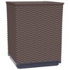 vidaXL Planters 2 pcs Brown 11.8"x11.8"x14.6" Polypropylene - 4 of 4
