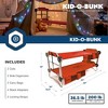 Disc-O-Bed Youth Double Cot Kid-O-Bunk, Modular for Bunk Beds, Dual Cots, or Bench with 2 Carry Bags - 2 of 4