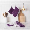 Design Imports Eggplant Terry Potholder (Set Of 3) - 3 of 4