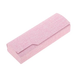 Unique Bargains Faux Linen Portable EyeGlasses Case 1 Pc - 1 of 4