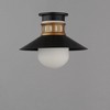 Maxim Lighting Admiralty 1 - Light Flush Mount in  Black/Antique Brass - 2 of 3