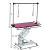 VisioGear 42.5" Dog Pet Grooming Table with Adjustable Height and Arm, Pet Dog Cat Grooming Table, Pink, 42.5"*23.5"*67" - 3 of 4