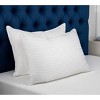 HomeRoots Set of Two Microfiber Down Alternative Medium King Size Bed Pillows - 2 of 4