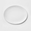 Oval Porcelain Serving Platter 15.5'' White - Threshold™ - image 3 of 3