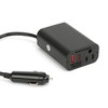 Monster 150Watt Power Inverter with Dual Port USB 20W USB-C, QC 3.0 USB-A: Car-Powered DC Inverter, 6ft Cord, Red/Black - 2 of 4