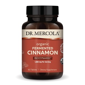 Dr. Mercola Biodynamic Organic Fermented Cinnamon, 60 Tablets, 1000 mg, Non-GMO, USDA Organic - 1 of 4