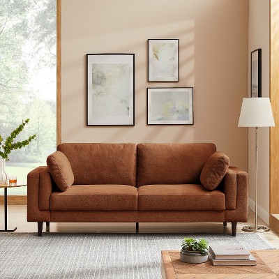 MINIMORE Modern Style 85''W Lassie 3Seater Square Arm Sofa