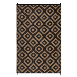 COZONY Outdoor Reversible Waterproof Rug, Plastic Straw Picnic Carpet ...