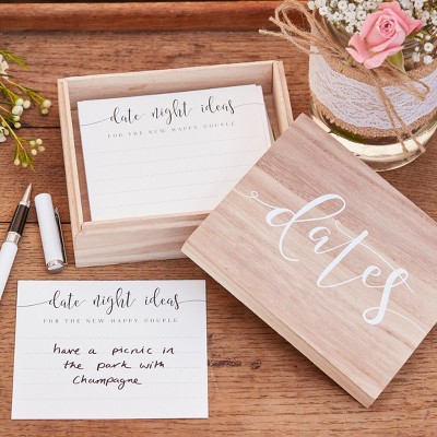 Wooden Date Suggestion Box Party Accessory