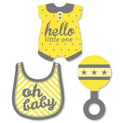 Big Dot Of Happiness Hello Little One - Pink And Gold - Baby Bodysuit Girl  Baby Shower Decorations Diy Party Essentials - Set Of 20 : Target