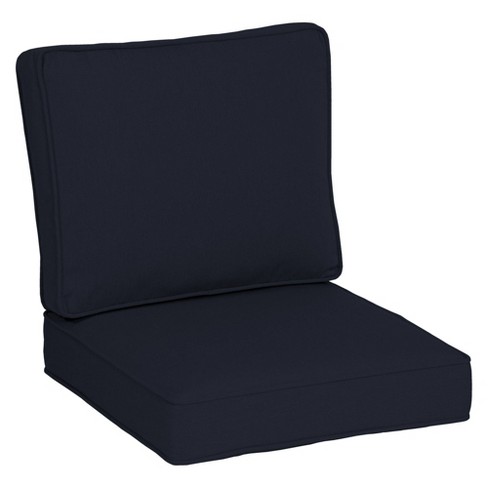 24 X Plush Deep Seat Cushion Set, 24 X 24 Outdoor Cushions
