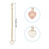 Unique Bargains Letter Heart Shape Identification Accessories Pink & White 2 Pcs - 2 of 4