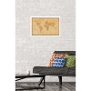 Trends International Antique World Map 2024 Framed Wall Poster Prints - 2 of 4