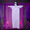 Joyfy 43’’ Halloween Decoration Hanging Doll Ghost, Purple Dress Creepy Doll Skeleton with Scary Expressions for Halloween Indoor Outdoor Decor - 3 of 4