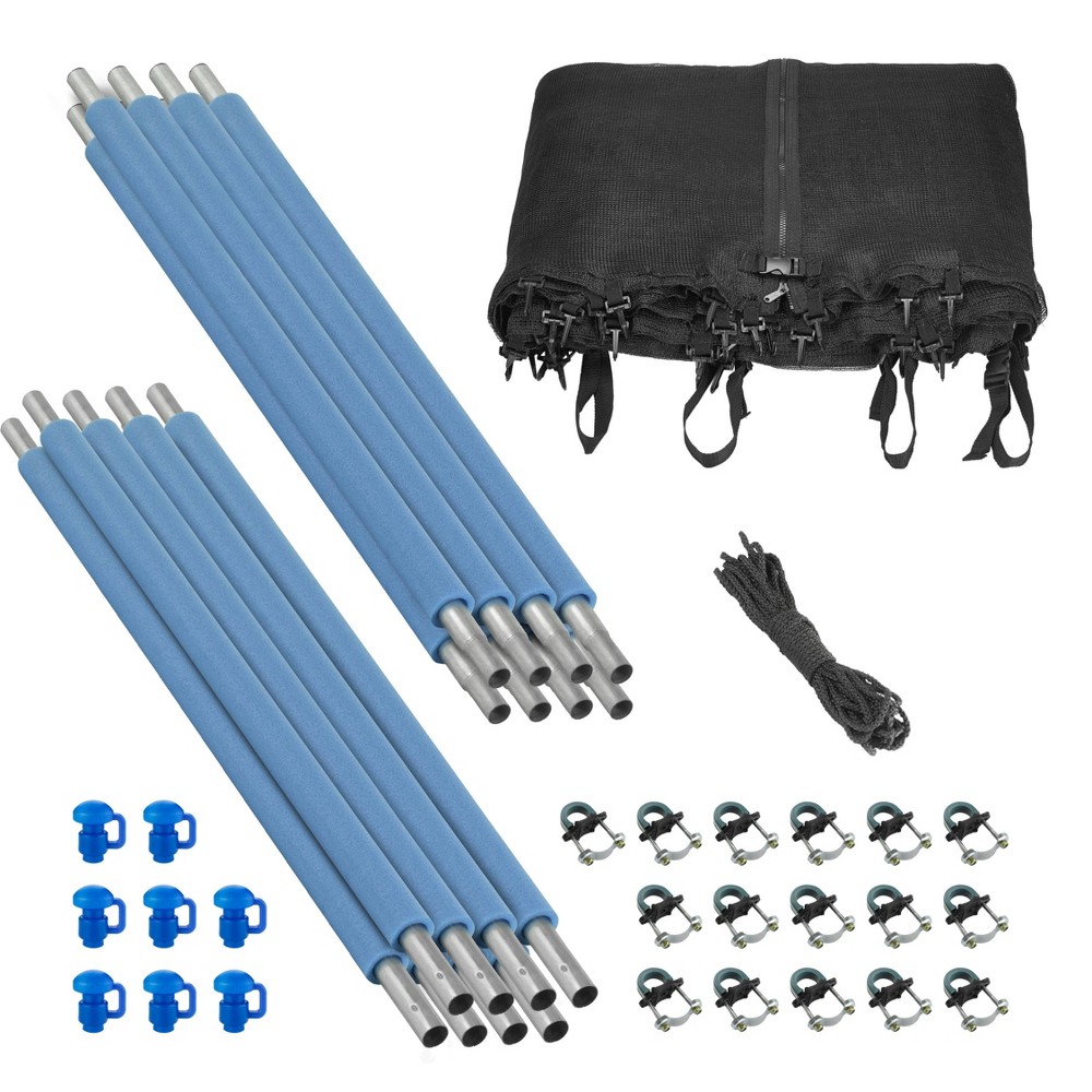 UpperBounce Trampoline Enclosure Set Fits 13' Round Frames for 4 or 8 W-Shaped Legs - Inside Frame