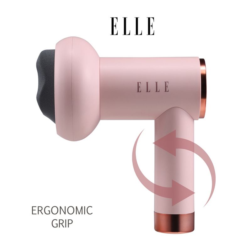 ELLE Cordless Handheld Percussion Massager, 4 of 6