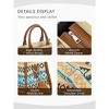 CLUCI Tote Bag for Women,Western Purses Shoulder Handbags Canvas Aztec Crossbody Bag Hobo Bag - 3 of 3