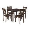 New Classic Furniture,Stellan 5-Piece Wood Dining Set, Black Cherry - 2 of 4