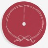 Personalization Mall Red Christmas Bow Tree Skirt - 2 of 4