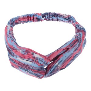 Unique Bargains Women's Fashion Cloud Pattern Cross Elastic Hairband 1 Pc - 1 of 4