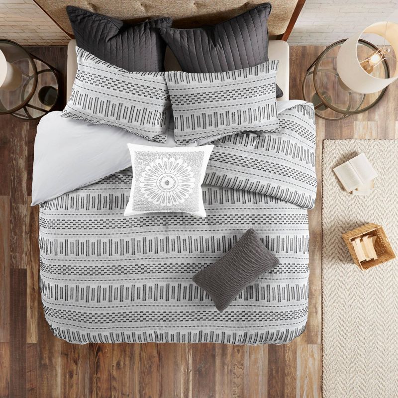 3pc Rhea Cotton Jacquard Mini Comforter & Sham Set , 1 of 12