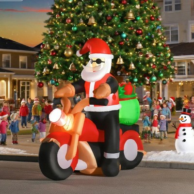 Hrinhom Outdoor Christmas Inflatable Decoration With Lights