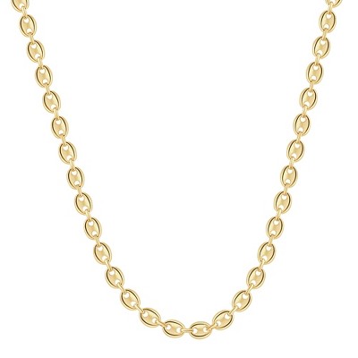 Pompeii3 14k Yellow Gold Mariner Women's 24" Chain Necklace 22 Grams 7mm Thick