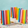 Blue Panda 36 Pack Rainbow Party Favor Gift Bags, Paper Goodie Treat Bags for Birthdays, Baby Showers Party Supplies, 8.7 in - 3 of 4