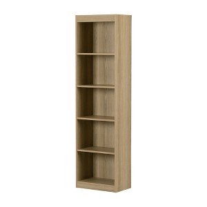 South Shore 68.75" 5 Shelf Decorative Bookshelf Natural Ash: Open Storage, Laminate Surface, Particle Board - 1 of 4