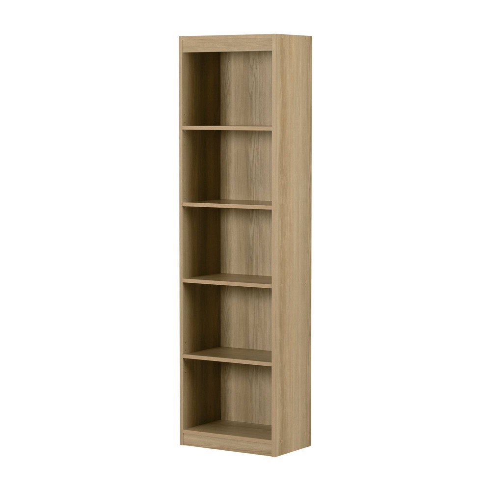 Photos - Garden & Outdoor Decoration South Shore 68.75" 5 Shelf Decorative Bookshelf Natural Ash: Open Storage, Laminate Surface, Particle Board