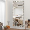 PAGED Rectangle Full Length Mirror,Leaning Floor Full Body Mirror with Lights,Suitable for Dressing Room,Cloakroom - 2 of 4