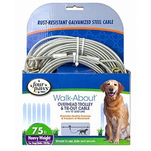 Four Paws Heavy Weight Trolley Exerciser w/ 10' lead, Dogs 50+ lbs - 1 of 4