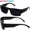 grinderPUNCH Men's Black Super Dark Lens Gangster Sunglasses Cholo Glasses - Flat Top Shades - 2 of 4