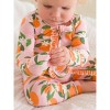RuffleButts SoftSnooze Baby Girls Ruffle One Piece Convertible Pajamas - 4 of 4