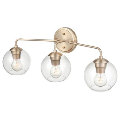 Elegant 3-Light Gold Vanity Fixture for Modern Bathrooms