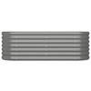 vidaXL Garden Raised Bed Gray Powder-coated steel Large Durable - 3 of 4