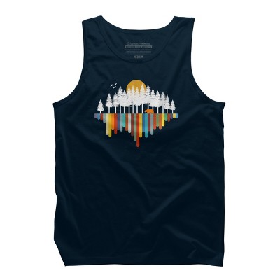 Men's Design By Humans Retro Nature's Valley By NomAdartStudio Tank Top